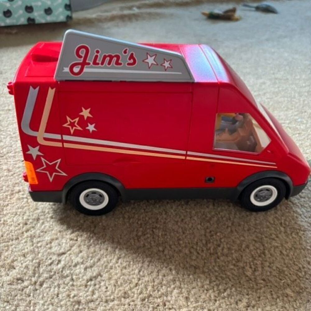 Jim’s Food Truck Playmobil 2004 With Driver *Read*